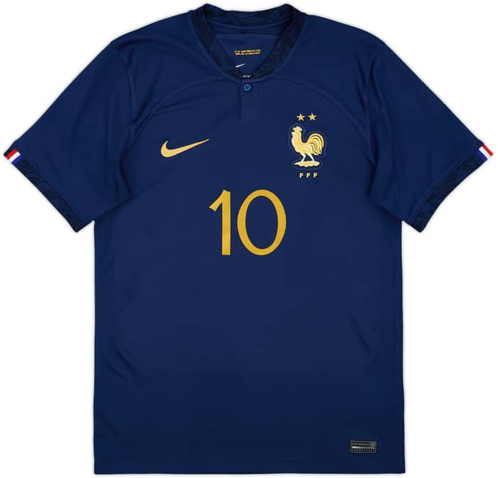 2022-23 France Home Shirt Mbappe #10 - 10/10 - (S)