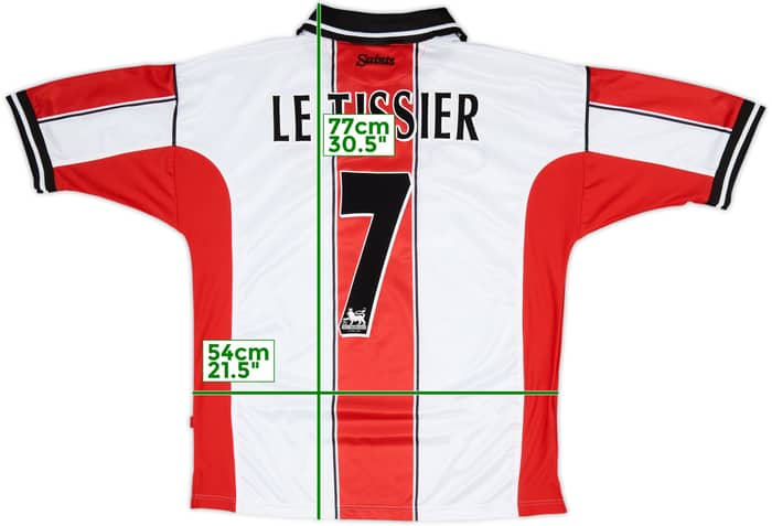 1999-01 Southampton Home Shirt Le Tissier #7 - 9/10 - (L)