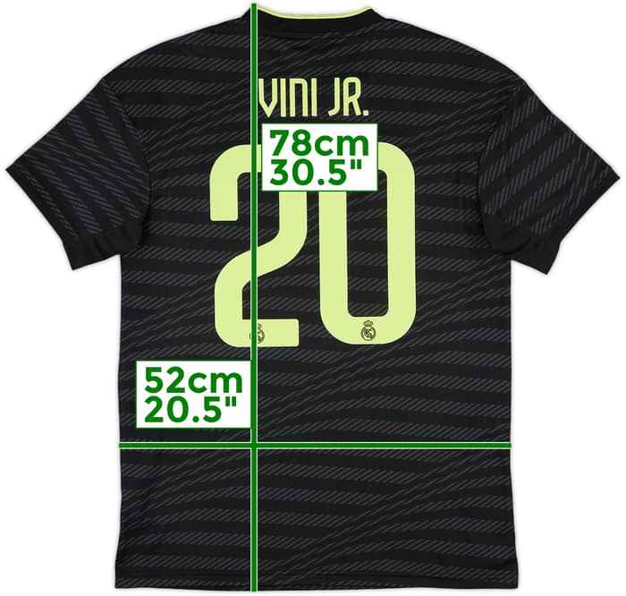 2022-23 Real Madrid Third Shirt ViniJr #20 - 10/10 - (M)
