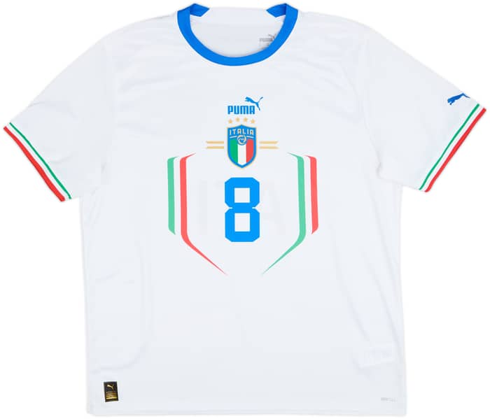 2022-23 Italy Away Shirt Jorginho #8 - 9/10 - (XL)