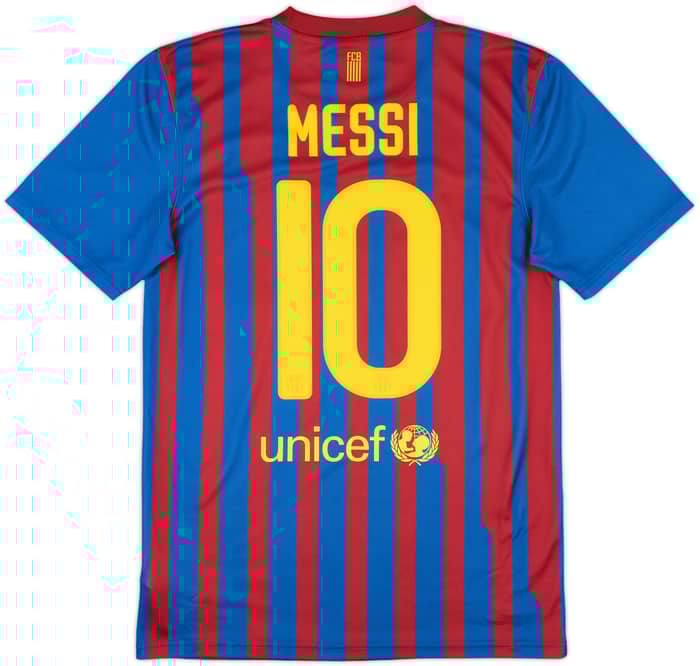 2011-12 Barcelona Basic Home Shirt Messi #10 - 8/10 - (S)