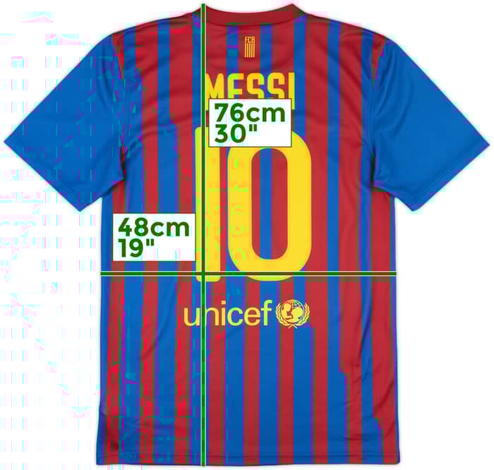 2011-12 Barcelona Basic Home Shirt Messi #10 - 8/10 - (S)