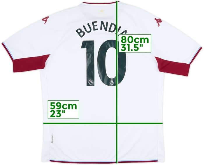 2021-22 Aston Villa Away Shirt Buendia #10 - 7/10 - (XL)