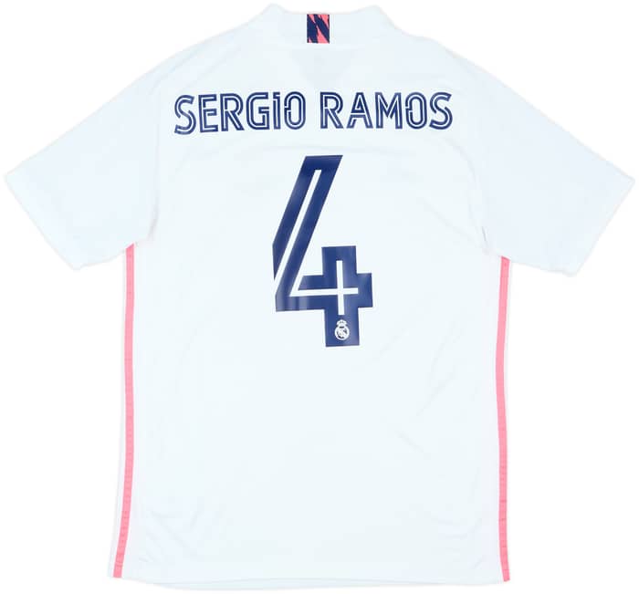 2020-21 Real Madrid Home Shirt Sergio Ramos #4 - 8/10 - (M)