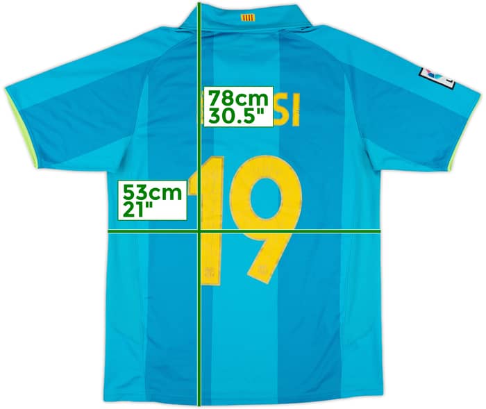 2007-09 Barcelona Away Shirt Messi #19 - 6/10 - (L)