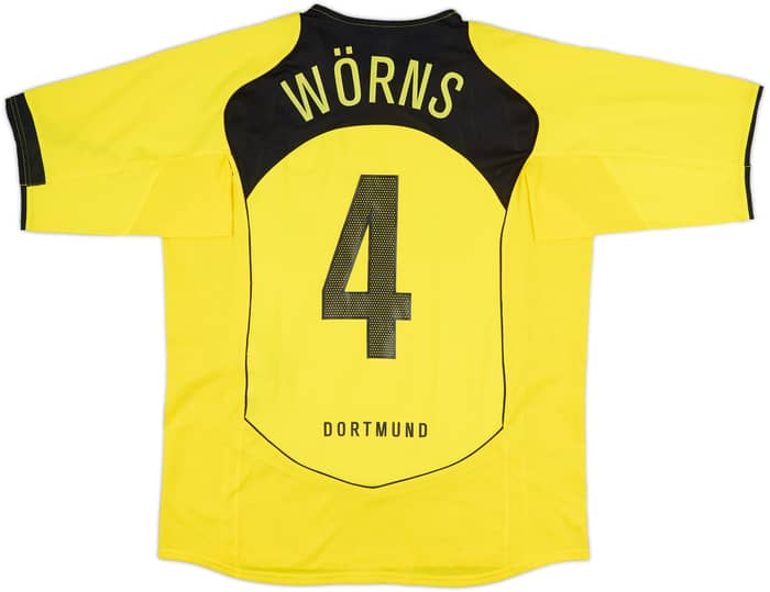 2004-05 Borussia Dortmund Home Shirt Worns #4 - 8/10 - (L)