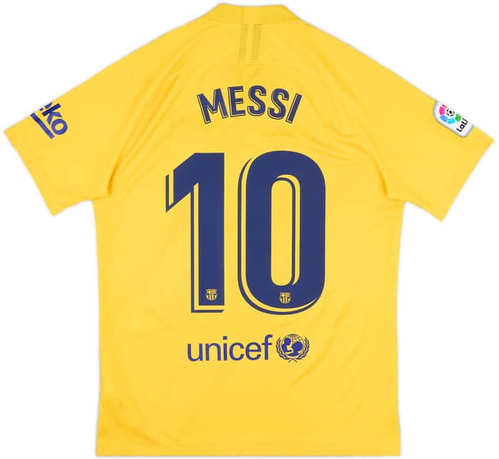 2019-20 Barcelona 'Senyera' Fourth Shirt Messi #10 - 10/10 - (M)