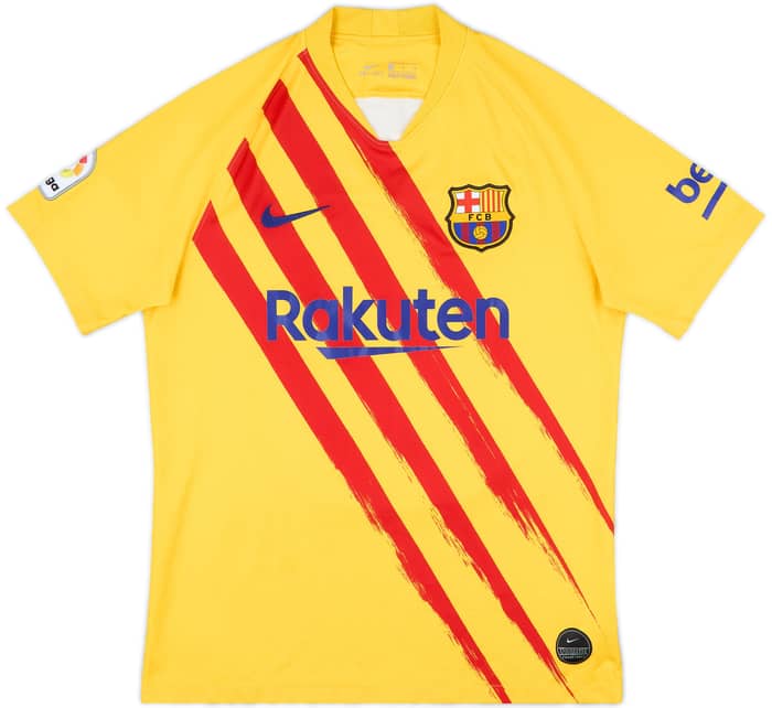 2019-20 Barcelona 'Senyera' Fourth Shirt Messi #10 - 10/10 - (M)