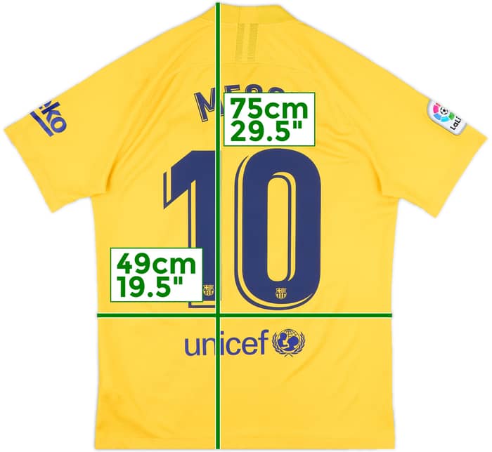 2019-20 Barcelona 'Senyera' Fourth Shirt Messi #10 - 10/10 - (M)