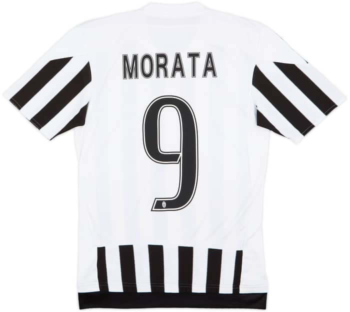 2015-16 Juventus Home Shirt Morata #9 - 9/10 - (XS)