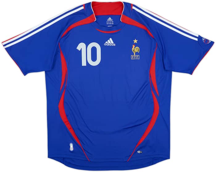 2006-07 France Home Shirt Zidane #10 - 9/10 - (XL)