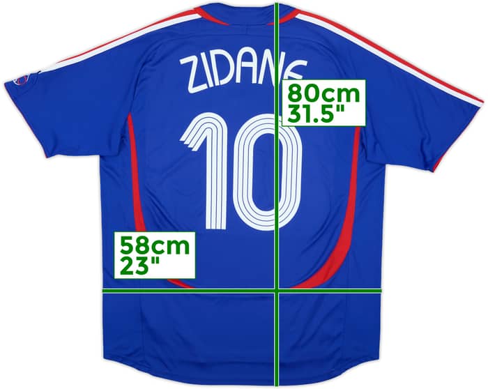 2006-07 France Home Shirt Zidane #10 - 9/10 - (XL)