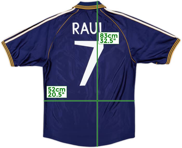 1998-99 Real Madrid Third Shirt Raul #7 - 9/10 - (M)