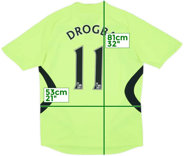 2007-08 Chelsea Away Shirt Drogba #11 - 5/10 - (M)