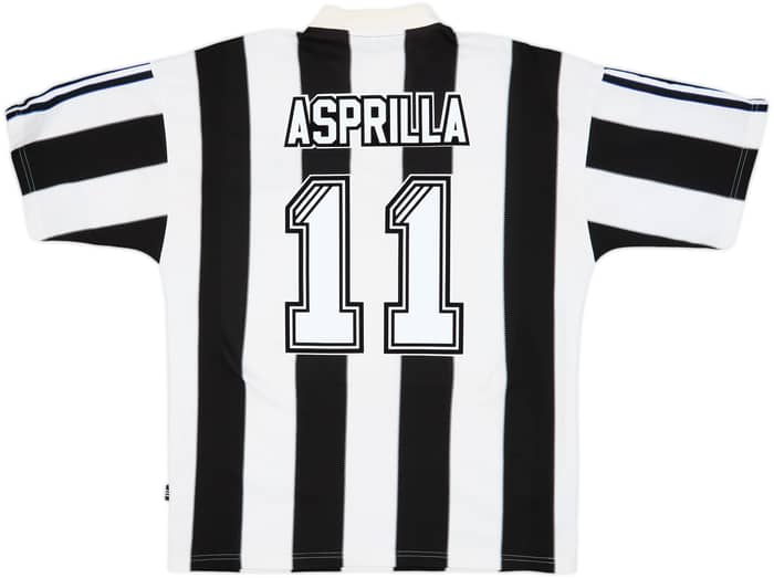 1995-97 Newcastle Home Shirt Asprilla #11 - 8/10 - (L)