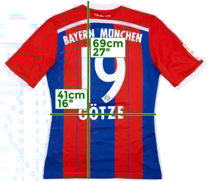 2014-15 Bayern Munich Home Shirt Gotze #19 - 9/10 - (S)