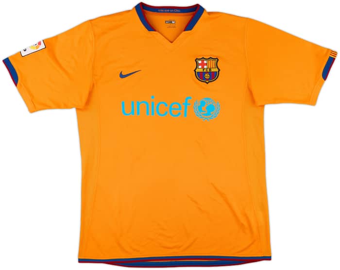 2006-08 Barcelona Away Shirt Ronaldinho #10 - 9/10 - (M)