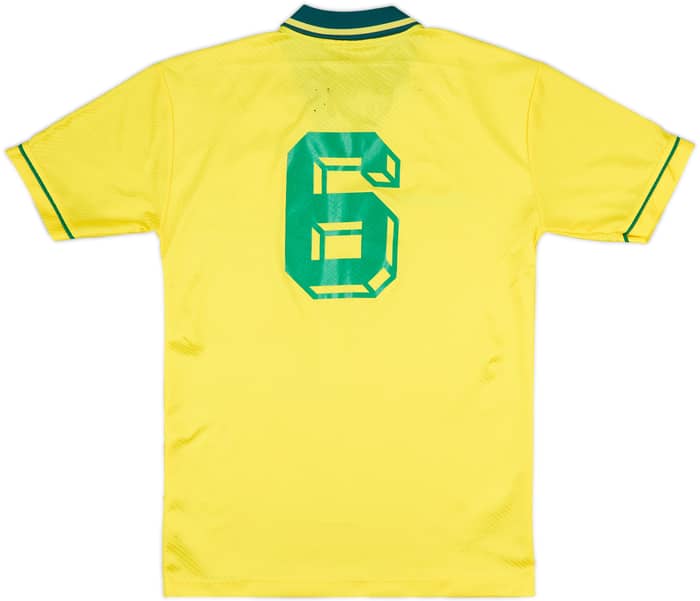 1994 Brazil Home Shirt #6 - 4/10 - (L)