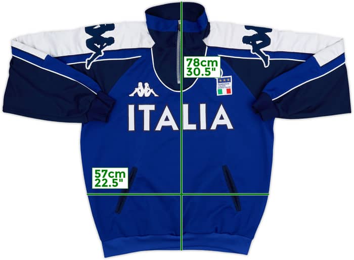 1999-00 Italy Kappa 1/4 Zip Training Top - 7/10 - (L)