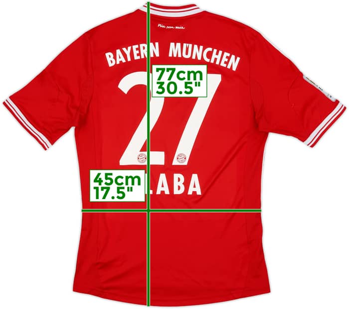 2013-14 Bayern Munich Home Shirt Alaba #27 - 5/10 - (S)
