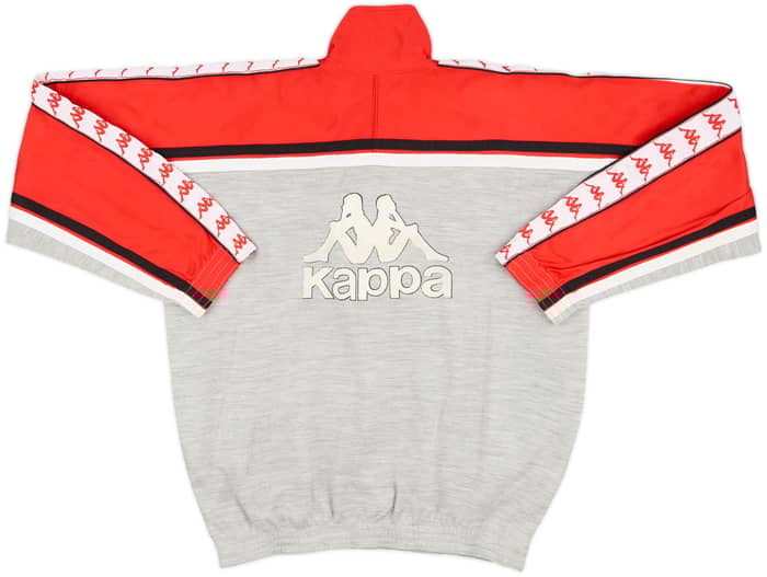 1987-88 AC Milan Kappa 1/4 Zip Track Jacket - 9/10 - (M)