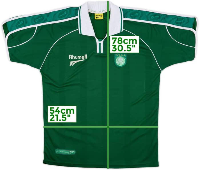 2001-02 Palmeiras Home Shirt #10 - 8/10 - (L)
