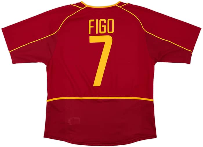 2002-04 Portugal Home Shirt Figo #7 - 8/10 - (XL)