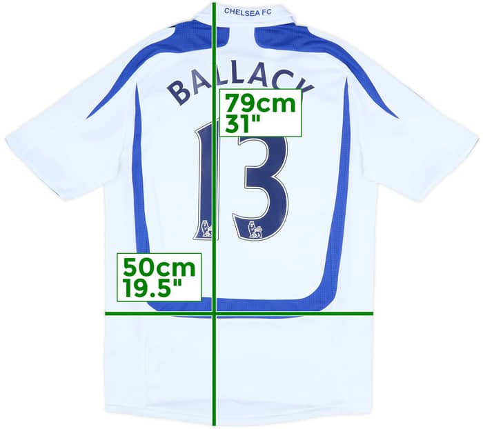 2007-08 Chelsea Third Shirt Ballack #13 - 7/10 - (S)