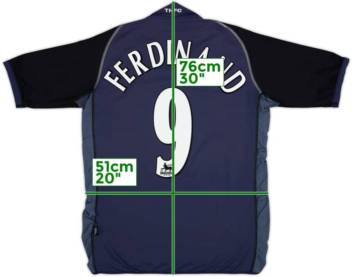 2002-03 Tottenham Away Shirt Ferdinand #9 - 5/10 - (L)