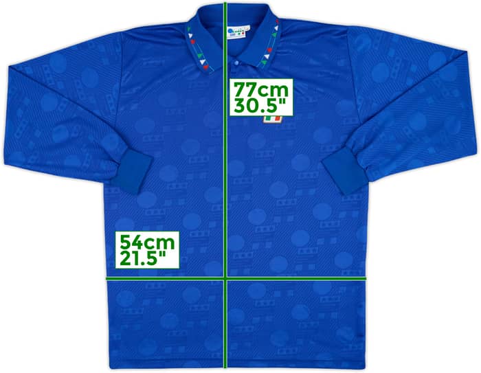 1994 Italy Home L/S Shirt - 7/10 - (M)