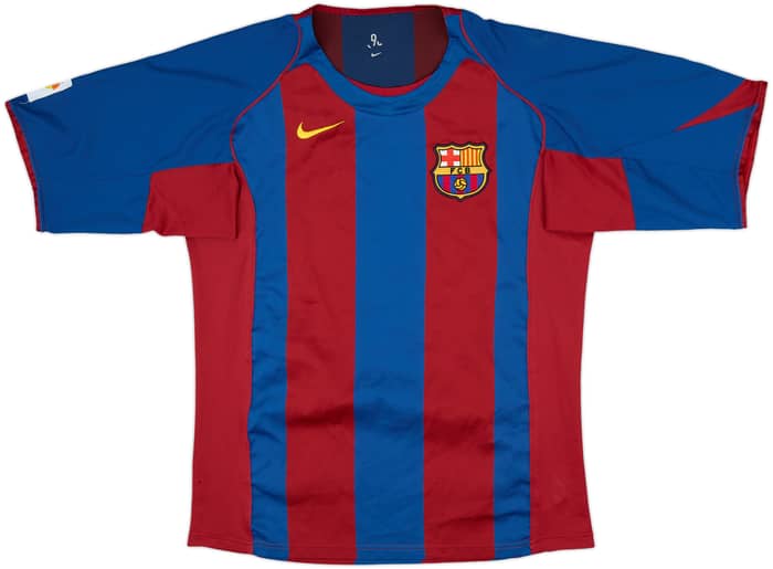 2004-05 Barcelona Home Shirt Giuly #8 - 7/10 - (S)