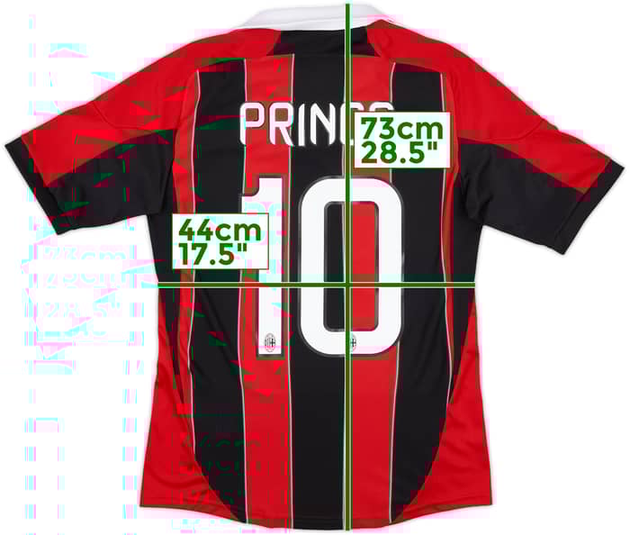 2012-13 AC Milan Home Shirt Prince #10 - 10/10 - (S)