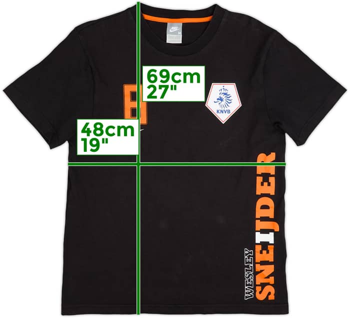 2008 Netherlands Nike Tee #8 - 8/10 - (M)