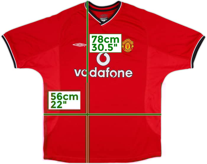 2000-02 Manchester United Home Shirt - 5/10 - (L)