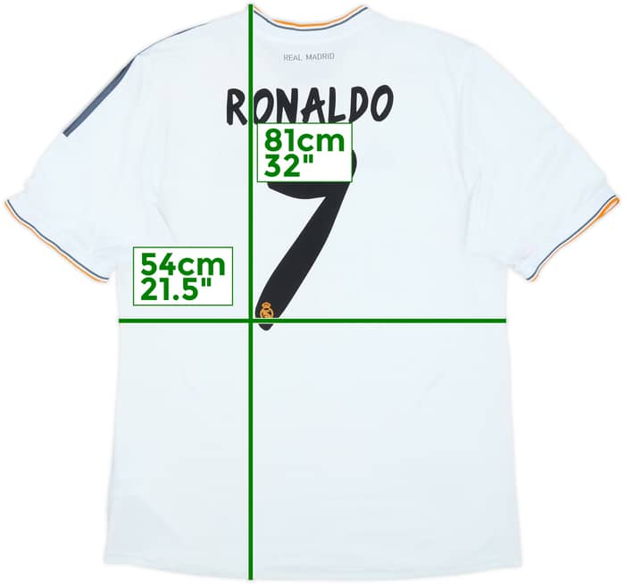 2013-14 Real Madrid Home Shirt Ronaldo #7 - 6/10 - (XL)