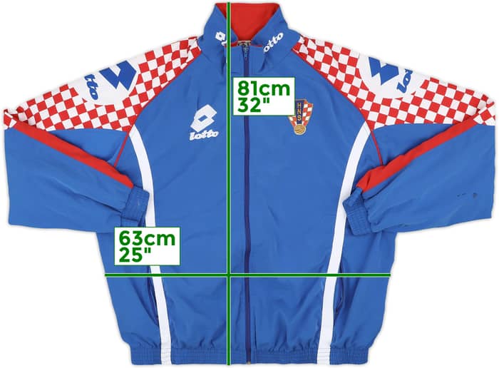 1996-98 Croatia Lotto Track Jacket - 8/10 - (XXL)
