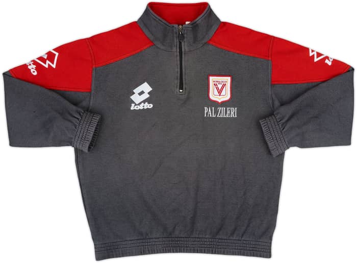 1997-98 Vicenza Lotto 1/4 Zip Track Jacket - 8/10 - (L)