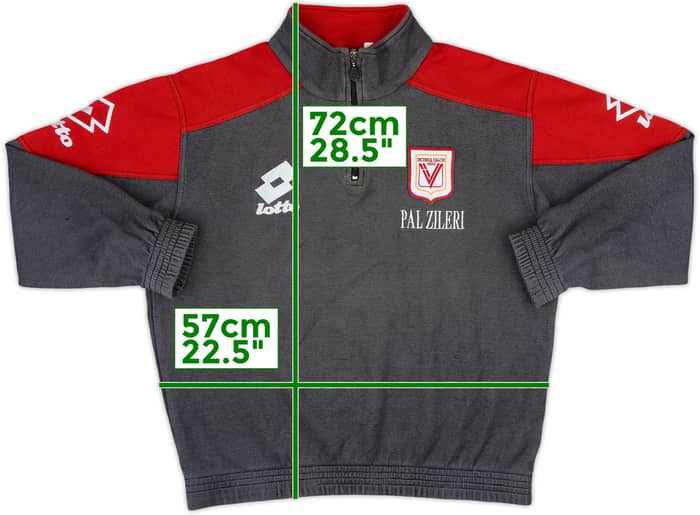 1997-98 Vicenza Lotto 1/4 Zip Track Jacket - 8/10 - (L)