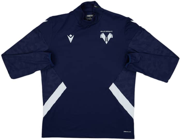 2022-23 Hellas Verona Macron 1/4 Zip Drill Top - 8/10 - (L)