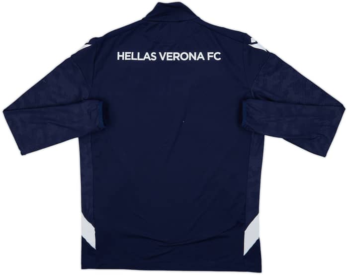 2022-23 Hellas Verona Macron 1/4 Zip Drill Top - 8/10 - (L)