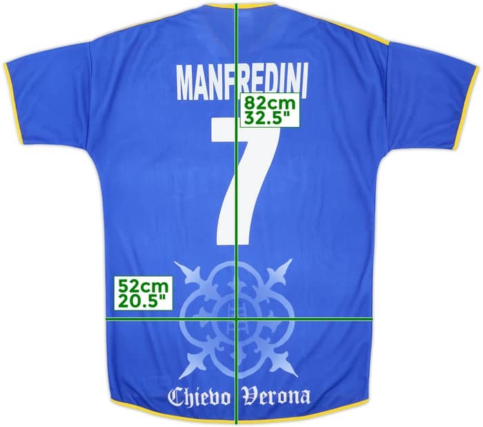 2001-02 Chievo Verona Away Shirt Manfredini #7 - 8/10 - (S)
