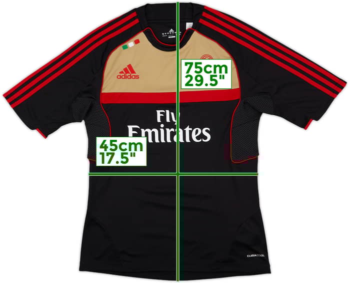 2011-12 AC Milan adidas Training Shirt - 10/10 - (M/L)
