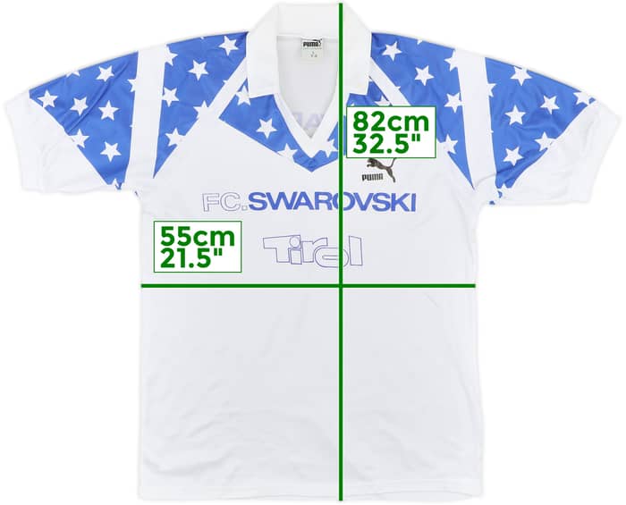 1990-91 Swarovski Tirol Away Shirt - 6/10 - (L)