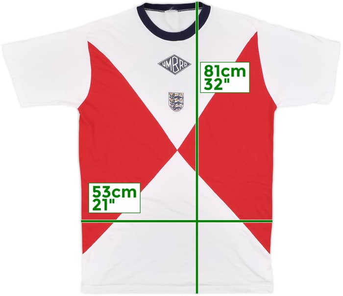 1988-90 England Umbro Cotton Tee - 8/10 - (L)
