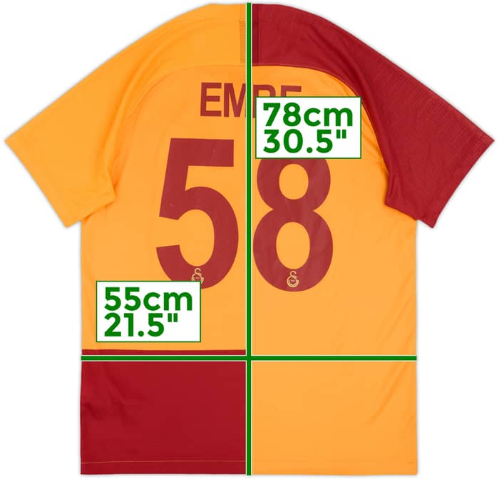 2018-19 Galatasaray Home Shirt Emre #58 - 8/10 - (L)