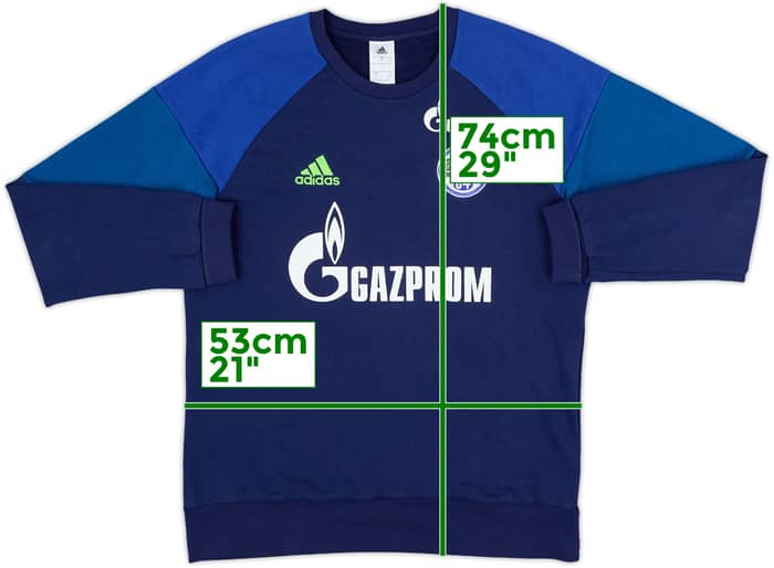 2016-17 Schalke Player Issue adidas Sweat Top - 5/10 - (L)