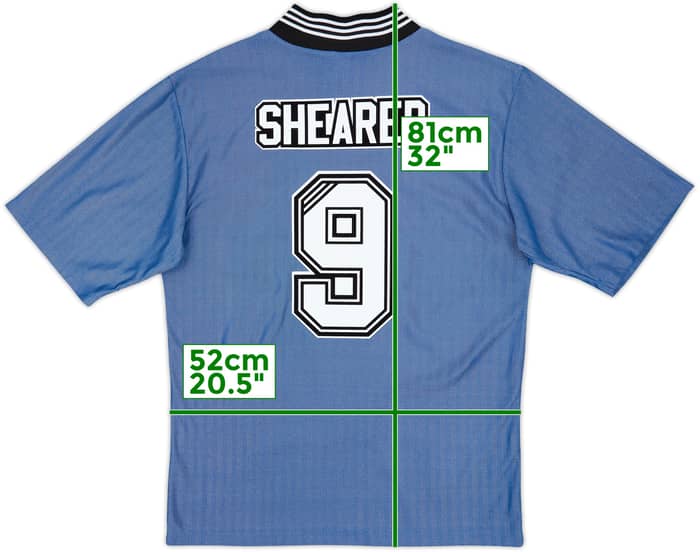 1996-97 Newcastle Away Shirt Shearer #9 - 9/10 - (L)