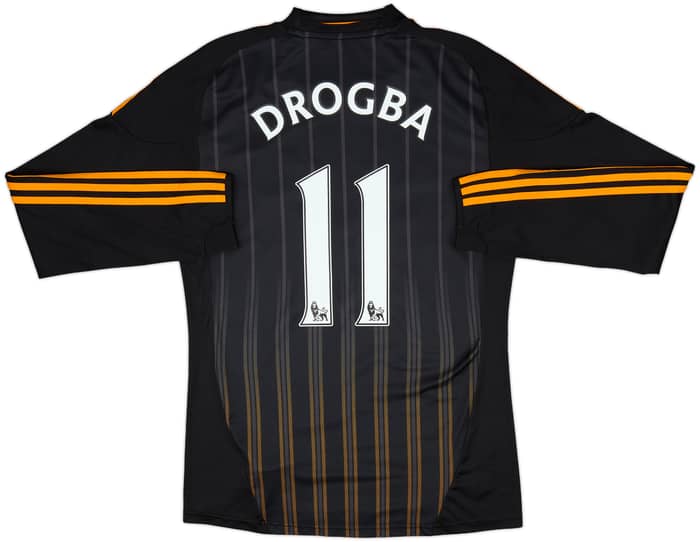 2010-11 Chelsea Away L/S Shirt Drogba #11 - 8/10 - (S)