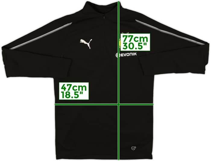 2018-19 Dortmund Puma 1/4 Zip Training Top - 8/10 - (L)