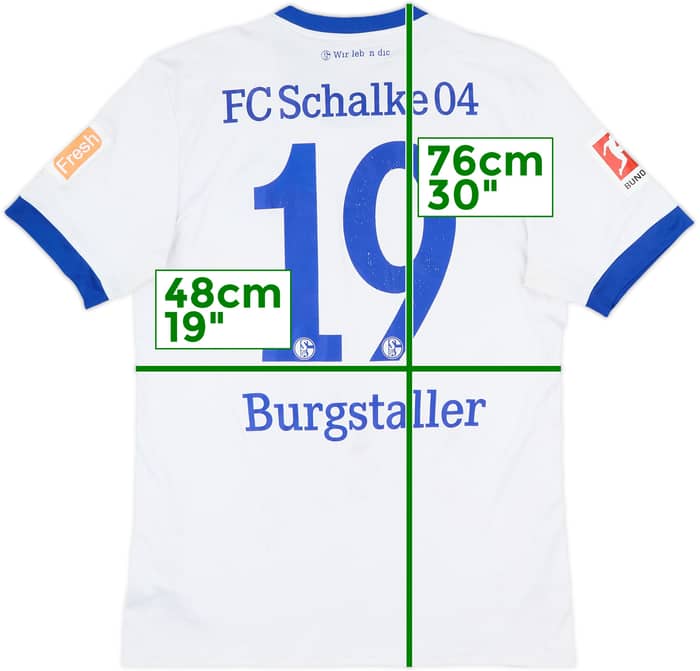 2017-18 Schalke Away Shirt Burgstaller #19 - 6/10 - (M)
